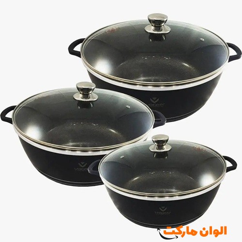 خرید-عمده-صادرات-قابلمه-سایز-بزرگ-وگاتی-6پارچه-سه-سایز