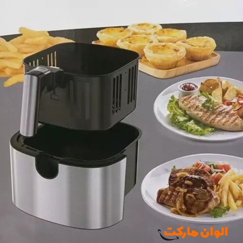 خرید-عمده-صادرات-سرخ-کن-12-لیتر-دیجیتال-سیلور-کرست-اصلی