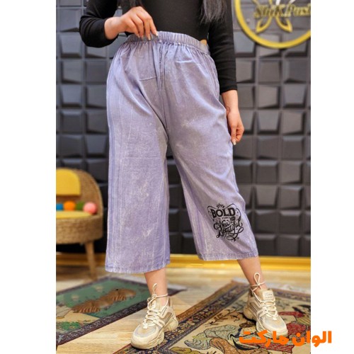 شلوارک-زنانه-سنگشور-مدل-لی-کاغذی-چاپی-bold-کد-g3409