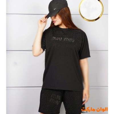 خرید ست تیشرت شلوار زنانه مدل جدیدکد G3435