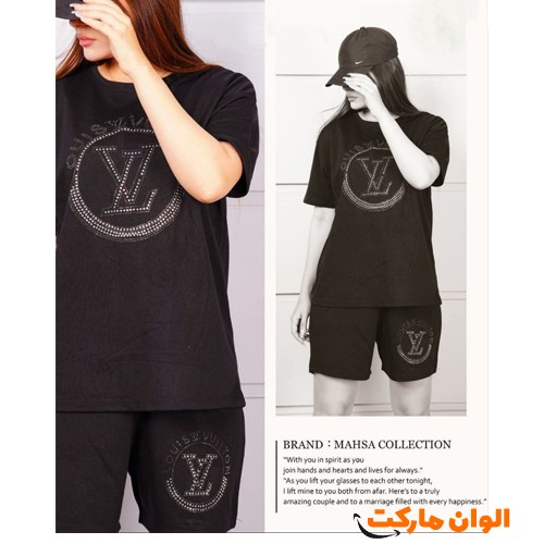 تولید-ست-تیشرت-شلوار-زنانه-گلکسی-قواره-بزرگ-ال-وی-lv-عمده-کد-g3438