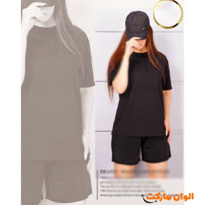 خرید ست تیشرت شلوار زنانه مدل جدیدکدG3439