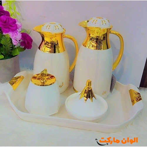خرید-عمده-صادرات-ست-فلاسک-برند-وگاتی-همراه-با-سینی-و-قندان