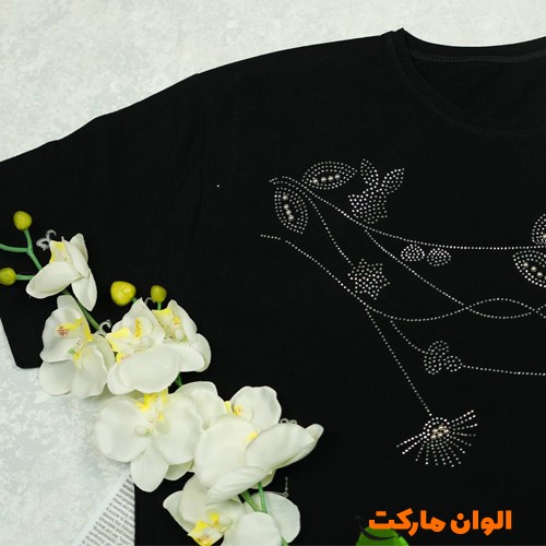 تولید-تیشرت-زنانه-نخ-پنبه-قواره-بزرگ-چاپی-عمده-کد-g3470