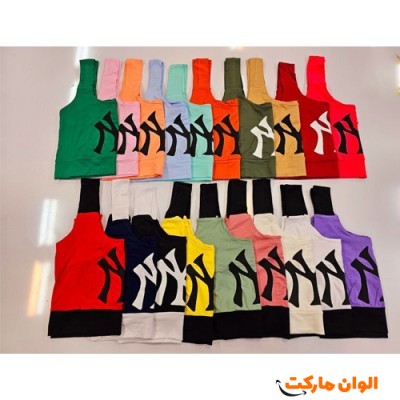 تولیدی ست تاپ شورتک زنانه مدل جدیدکد G3374