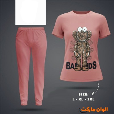 خرید ست تیشرت شلوارزنانه مدل  جدید  کد G3375