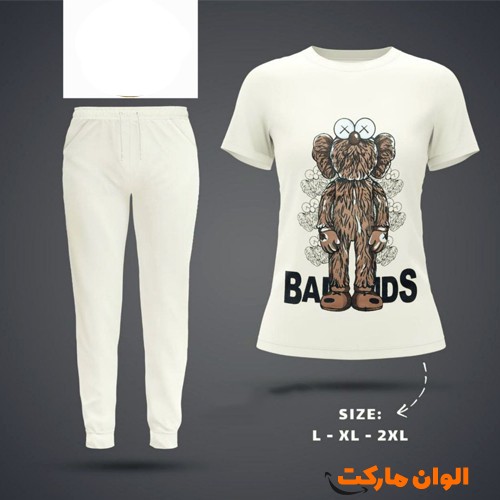 تولید-ست-تیشرت-شلوارزنانه-پنبه-مدل-جیب-دار-چاپی-عمده-کد-g3376