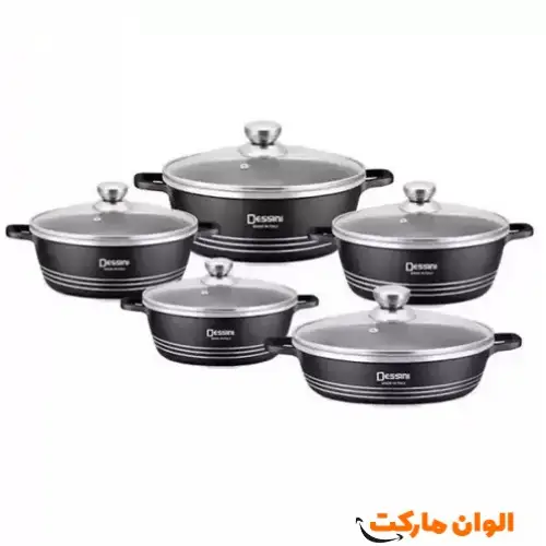 سرویس قابلمه  برند دیسینی  ۱۰ پارچ کد P048
