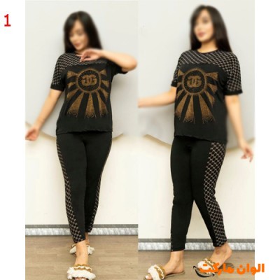 تولیدی ست تیشرت شلوار زنانه مدل جدید  کد G3392