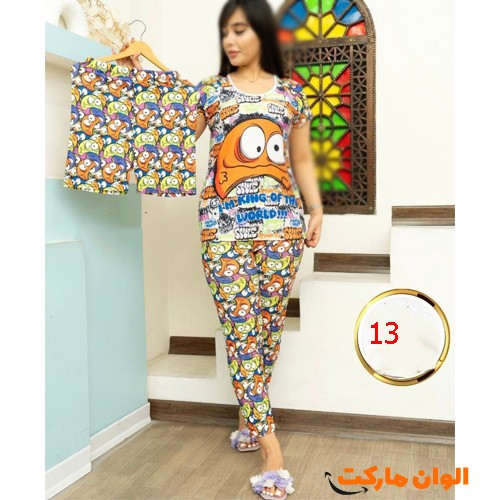 خرید-ست-سه-تیکه-تیشرت-شلوار-شورتک-زنانه-کد-g-3401