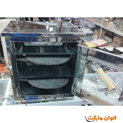 خرید تنور استیل گرگان ممتاز بهشتی مدل دو سینی تک و عمده کد z663