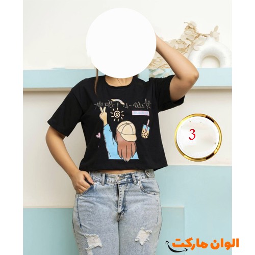 تولید-کراپ-زنانه-پارچه-نخ-پنبه-چاپ-زول-عمده-کد-g3438