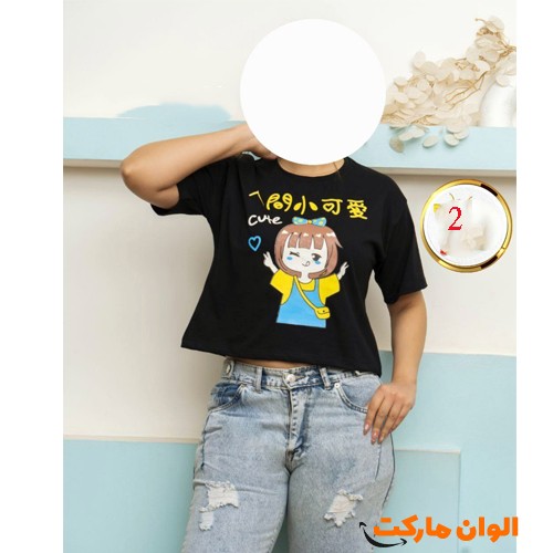 تولید-کراپ-زنانه-پارچه-نخ-پنبه-چاپ-زول-عمده-کد-g3438