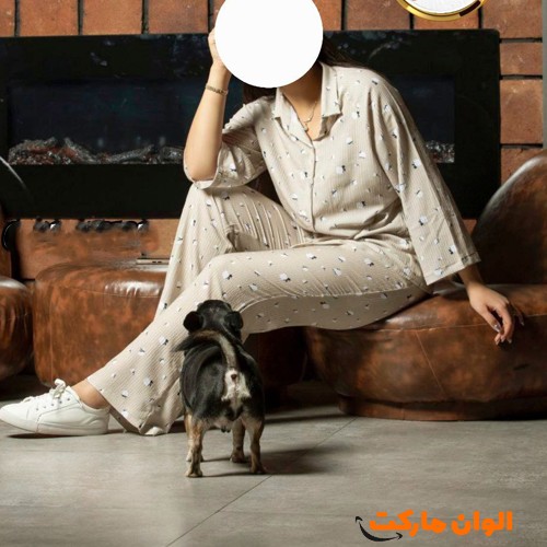 تولید-ست-شومیز-شلوارزنانه-کاملس-طرح-گل-عمده-کد-g3440