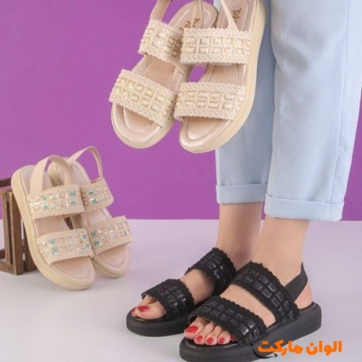 خرید صندل زنانه مدل جدید تک و عمده کد P074