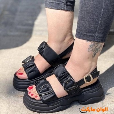 خرید و تولیدی  صندل زنانه  مدل جدید تک و عمده کد P075