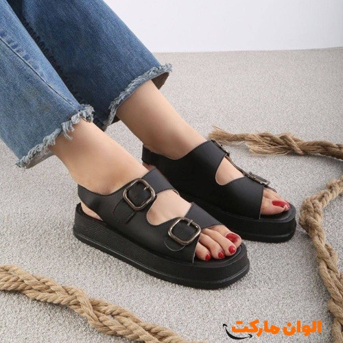 خرید-عمده-صادرات-صندل-زنانه-مخملی-مدل-جدید-تک