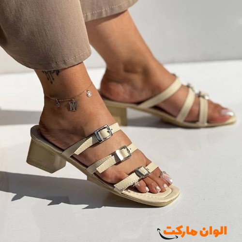پخش-عمده-صندل-زنانه-سه-سگک-پاشنه-۳-سانت-مدل-جدید