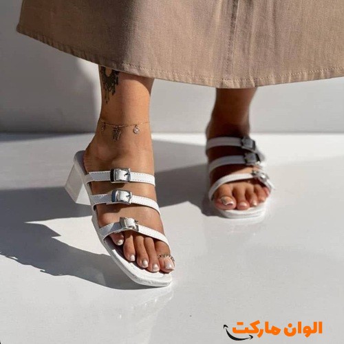 پخش-عمده-صندل-زنانه-سه-سگک-پاشنه-۳-سانت-مدل-جدید