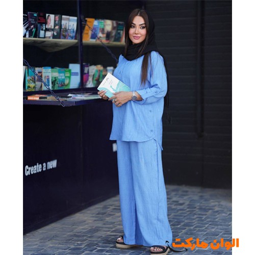 تولیدی-ست-شومیز-شلوار-زنانه-مدل-جدید-لمه-کد-g3540