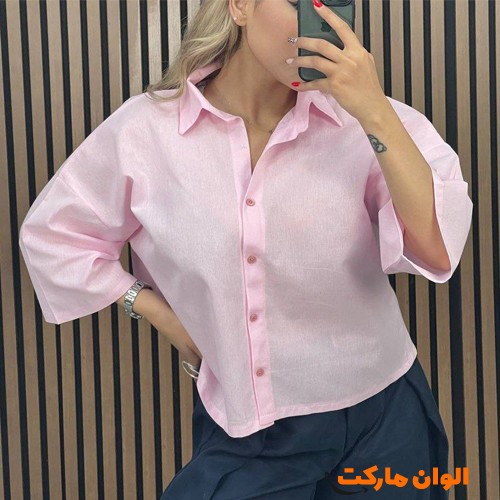 خرید-شومیز-زنانه-مدل-جدید-لینن-اسلپ-کد-g3563