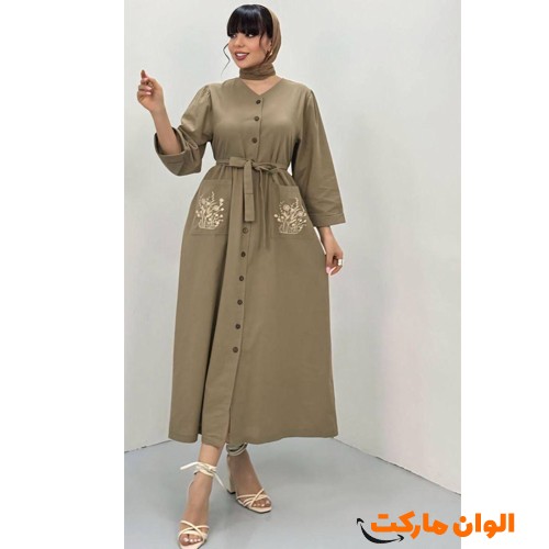 Production-of-women's-kaftan-new-model-foreign-linen-code-g3616