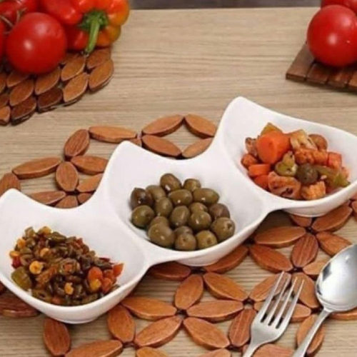 خرید اردوخوری سه قسمتی چینی تک و عمده کد Z731