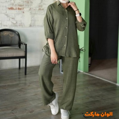  ست شومیز شلوار زنانه  کدt387 تک و عمده