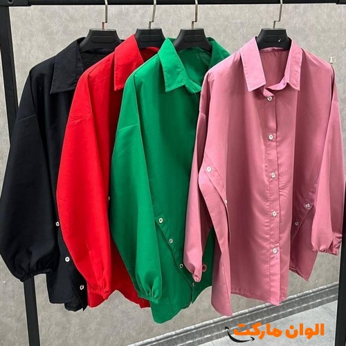 خرید شومیز زنانه بغل دکمه مدل جدید کدt399