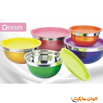 کاسه دسینی مدل استیل رنگی کد G3737
