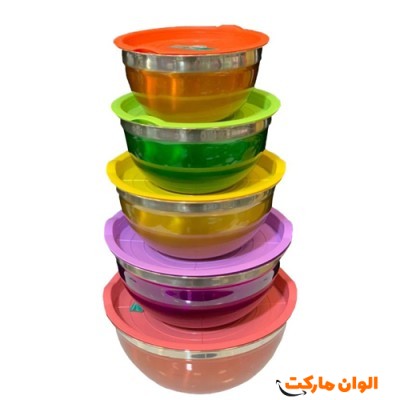 پخش کاسه دسینی مدل استیل رنگی عمده کد G3738