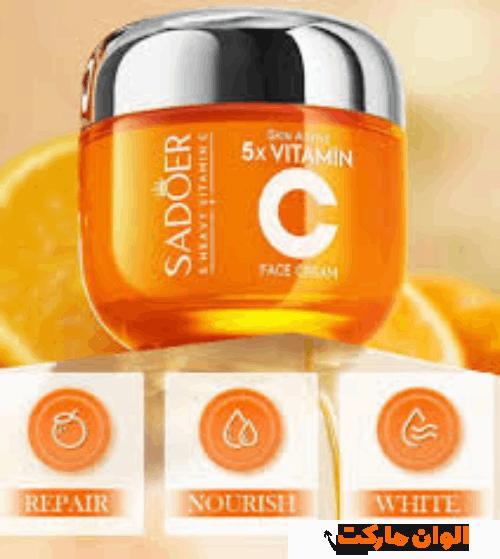 خرید ژل کرم صورت سفید و شفاف کننده سادور کدr071