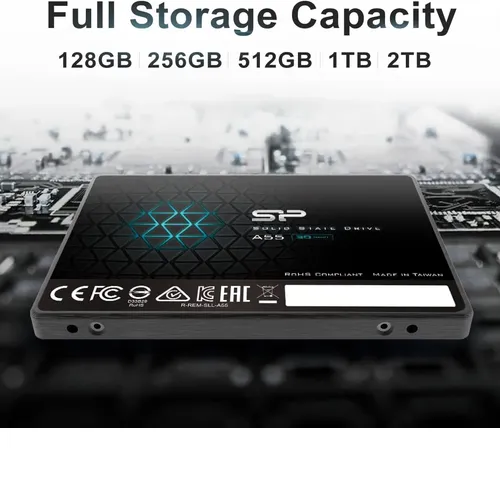 پخش هارد اس اس دی اینترنال سیلیکون پاور مدل Ace A55 ظرفیت 1 ترابایت کدt415 عمده