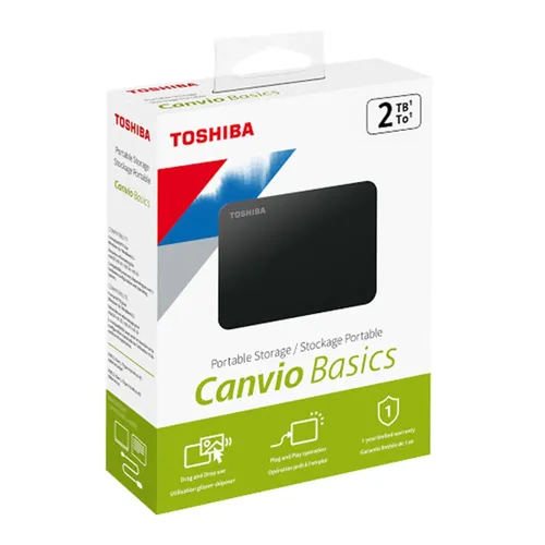 هارد اکسترنال توشیبا مدل Canvio Basics ظرفیت 2 ترابایت کدt420