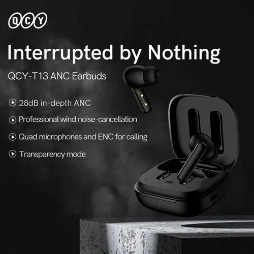 پخش هندزفری بلوتوث کیو سی وای مدل QCY T13 ANC کدt424 عمده