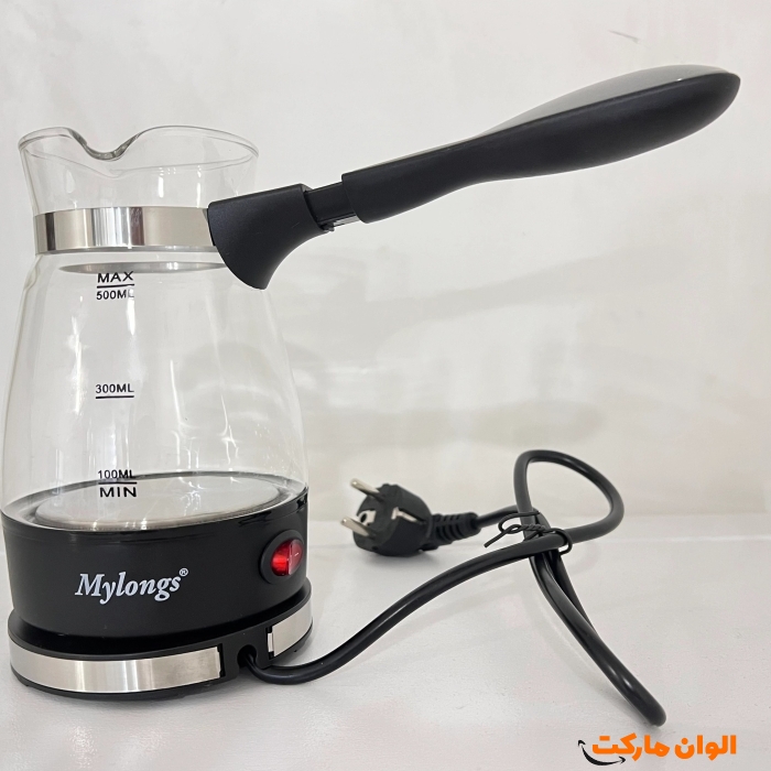 خرید قهوه جوش برقی پیرکس برند mylongs کد kf-008 کد p219
