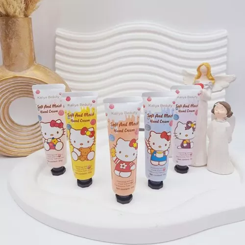 Wholesale-pack-of-5-hand-creams-with-kitty-doll-design