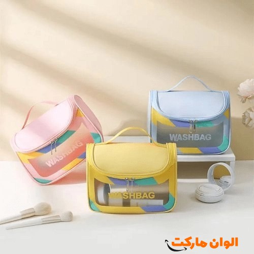 پخش عمده کیف آرایش واش‌بگ صندوقی کد P296
