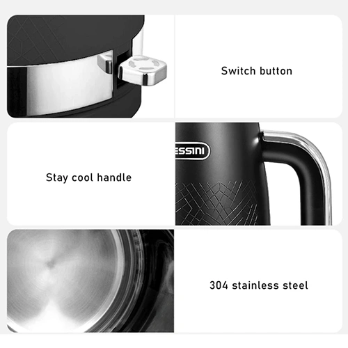 Dessini DS‑43 Electric Kettle | 1.7L Stainless Steel Kettle
