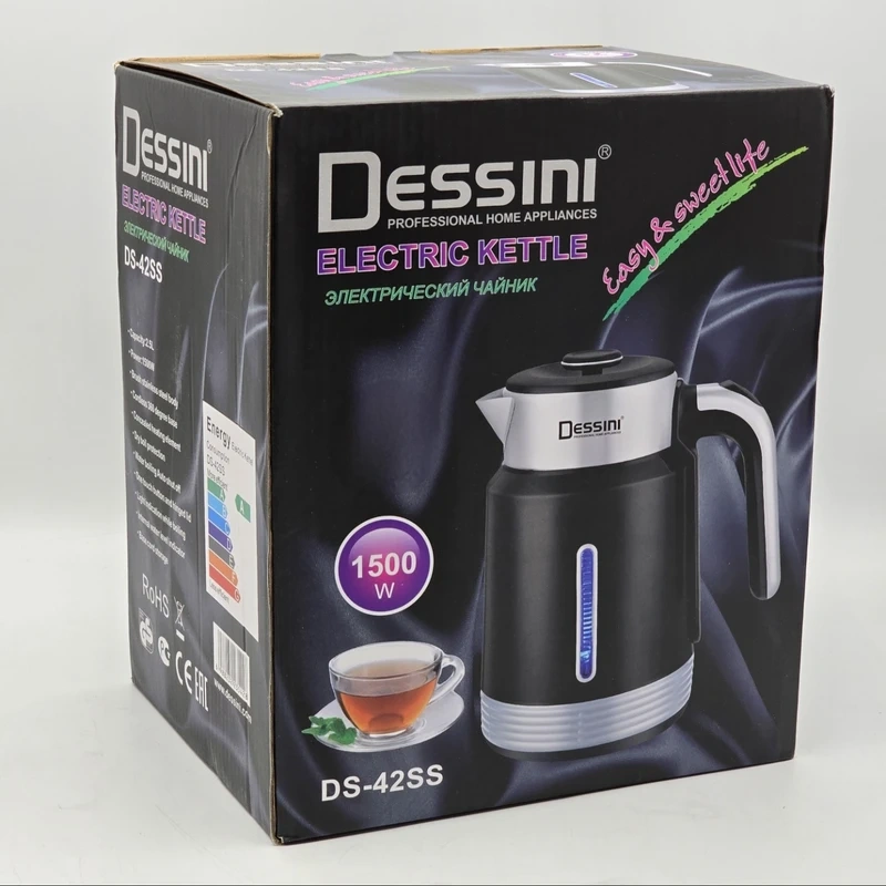 Dessini DS‑42SS Electric Kettle | 2.5L Stainless Steel Smart Kettle