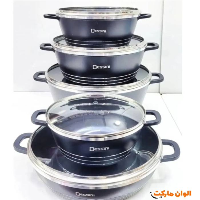 پخش قابلمه دسينی ۱۰ پارچ چدن عمده  کد G3982