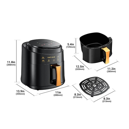 Silver Crest SC‑1080 Air Fryer | Compact 1600W Oil-Less Cooker