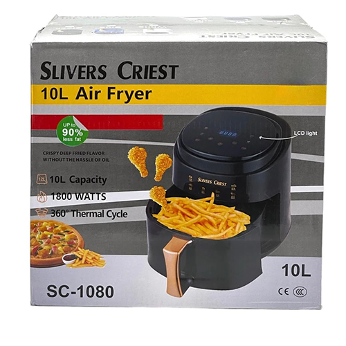 Silver Crest SC‑1080 Air Fryer | Compact 1600W Oil-Less Cooker