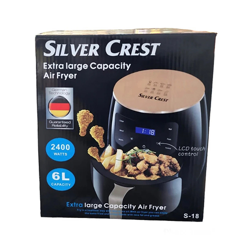 Silver Crest SC‑18 Air Fryer | Compact 1200W Oil-Lite Cooker
