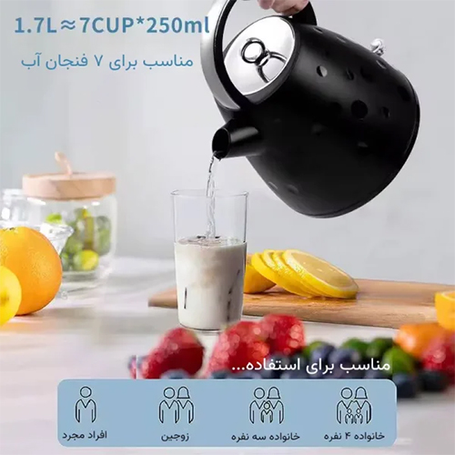 Unique Shine NO‑5505 Electric Kettle | 1.5 L Stainless Steel Kettle