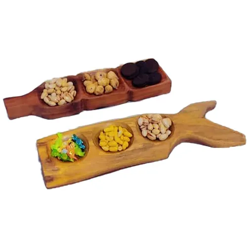 خرید اردو خوری مدل چوب کهور ارگانیک دست ساز تک و عمده کد G4007