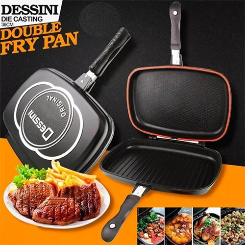 Dessini LY-BSDG36 Double-Sided Diet Pan | 36cm Non-Stick Granite Pan