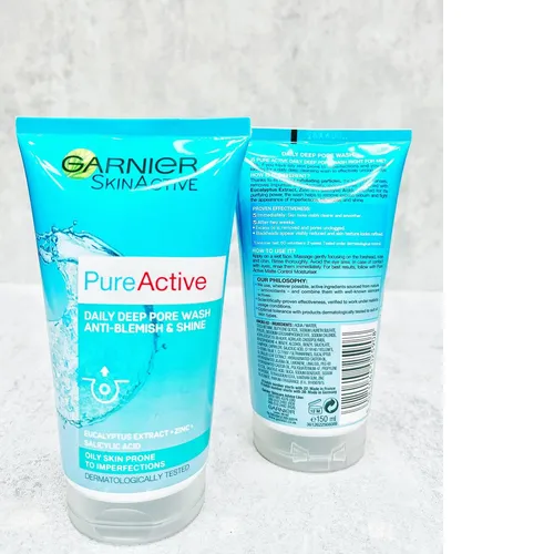 ژل شستشوی ضد جوش گارنیر مدل Pure Active کدt556