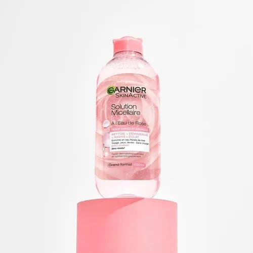 میسلار واتر گارنیر مدل Rose Water حجم 400 میل آبرسان و شاداب‌کننده کدt558
