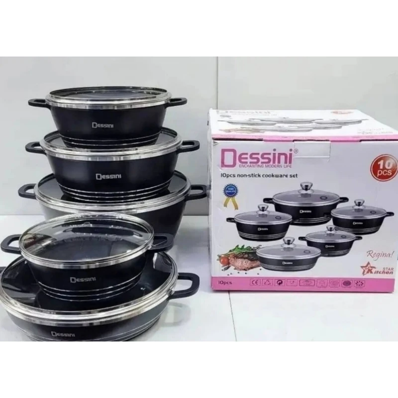 سرویس قابلمه 10 پارچه دسینی مدل 1300 کد G4101